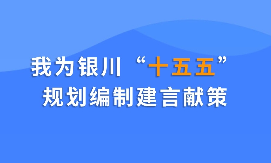 我為銀川“十五五”規劃編制建言獻策